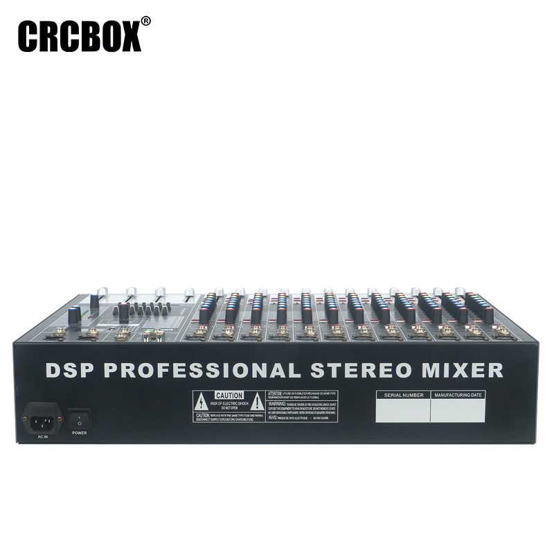 professional DJ audio mixer console USB MP3 Bluetooth