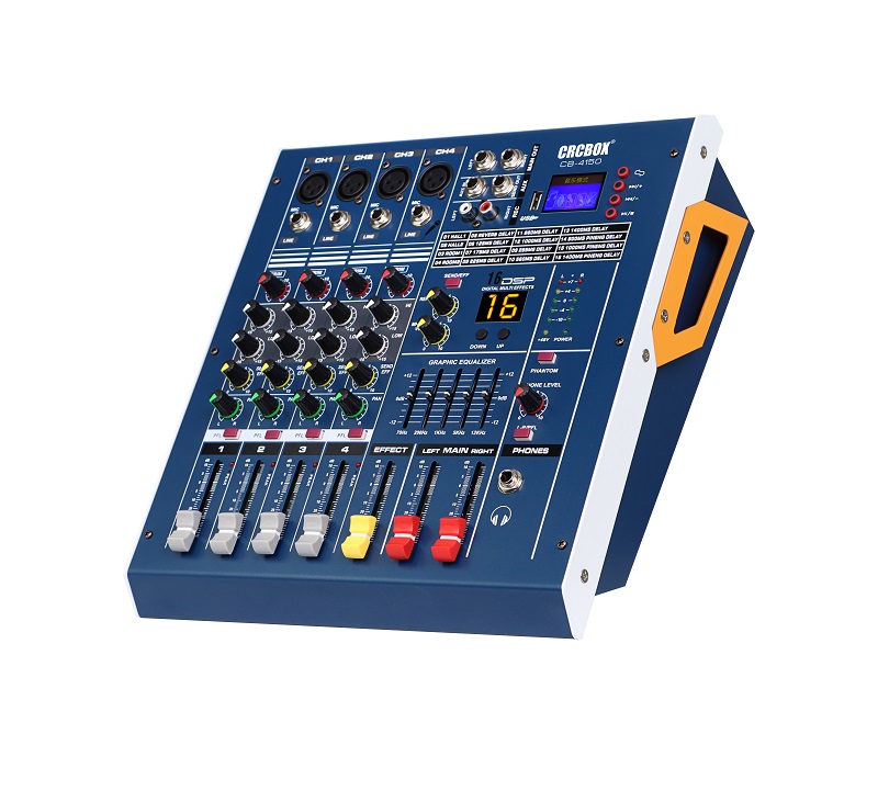CB4000 4 Channel Powered Audio Mixers Console