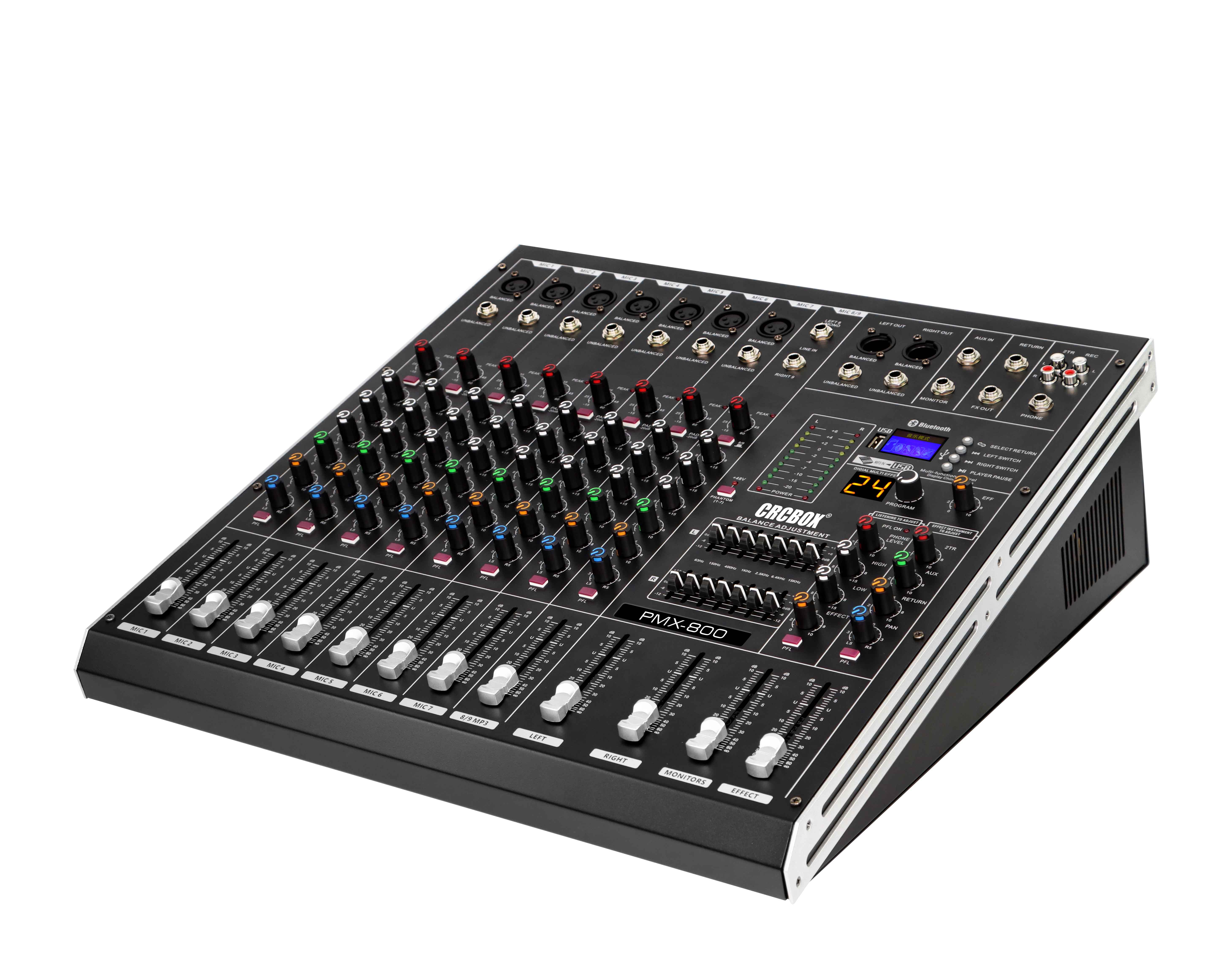 New Model Professional 8 Channel Audio Powered Mixer