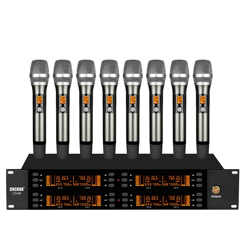 Professional 4 Channel Wireless Microphone System-4350